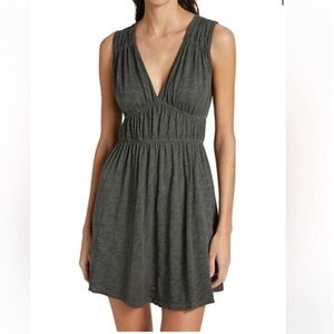 ATM Gray Cotton Mini Dress Size Large